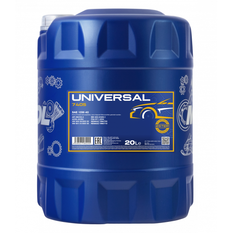 7405-20 UNIVERSAL SAE 15W/40 20L Super Motorenoel / Олива універсальна 7405-20 UNIVERSAL SAE 15W/40 20L Super Motorenoel / Олива універсальна