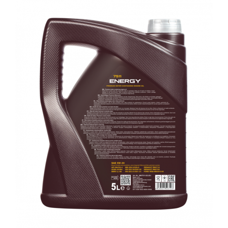 Моторна олива  MANNOL ENERGY 5w-30 5L