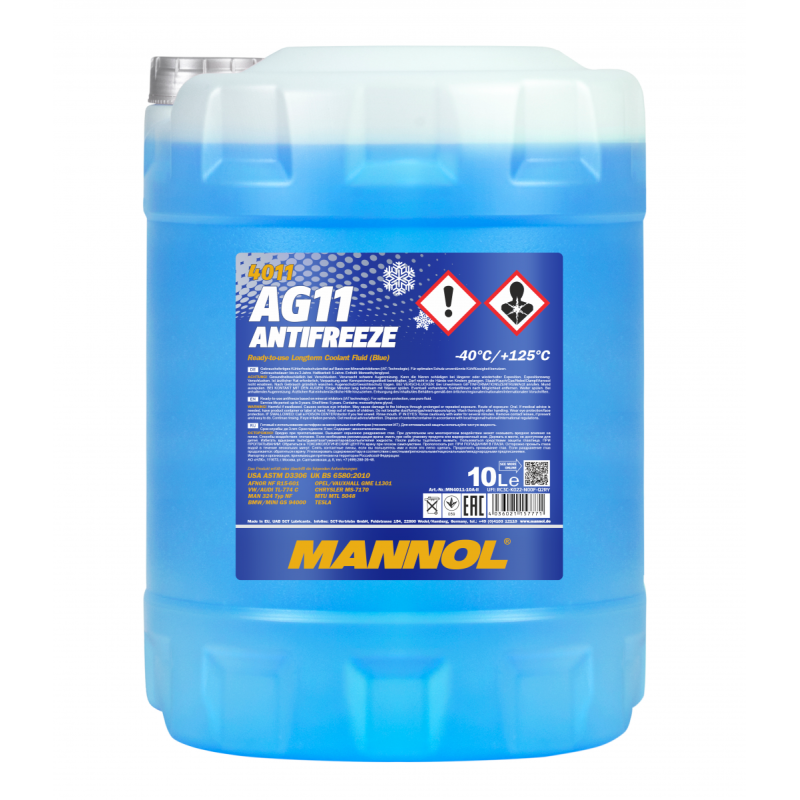 4011-10 Antifreeze AG11  -40˚C  (blue) 10L  Longterm/Антифриз 4011-10 Antifreeze AG11  -40˚C  (blue) 10L  Longterm/Антифриз