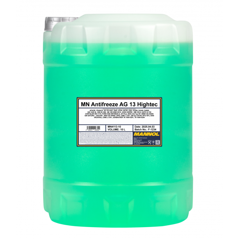 4113-10 Antifreeze AG13 (green) 10L Hightec/Антифриз концентрат 4113-10 Antifreeze AG13 (green) 10L Hightec/Антифриз концентрат