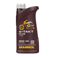 Моторное масло для 4х тактных двигателей MANNOL.de 4-TAKT PLUS 10w-40  1L