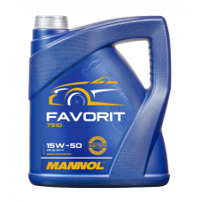 7510-4 FAVORIT SAE 15w-50 4L Teilsynthetic/Напівсинтет. oлива спец. універсальна   (уп 4 шт )