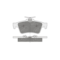 SP 357 PR гальмівні колодки дискові VAUXHALL, VOLVO, GM, FORD