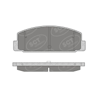SP 611 PR гальмівні колодки дисковi MAZDA SP 611 PR гальмівні колодки дисковi MAZDA