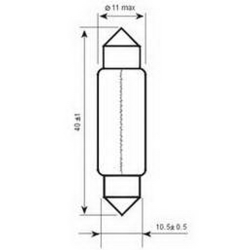 Автомобільні лампи SCT C5W41mm 12V10W SV8.5